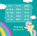 Pampers Easy Ups Girls & Boys Potty Training Pants - Size 3T-4T, 22 Count, My Little Pony Training Underwear (Packaging May Vary)