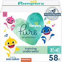 Pampers Pure Protection Training Pants Baby Shark - Size 3T-4T, 58 Count, Premium Hypoallergenic Training Underwear