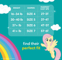 Pampers Easy Ups Girls & Boys Potty Training Pants - Size 2T-3T, One Month Supply (140 Count), My Little Pony Training Underwear (Packaging May Vary)