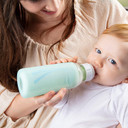 Dr. Brown'S Natural Flow Options+ Glass Baby Bottle Sleeves,100% Silicone,8 Oz,Narrow,Mint