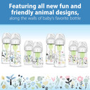 Dr. Brownã¢ÂS Natural Flowã¢Â® Anti-Colic Options+ÃÂ Wide-Neck Baby Bottle Designer Edition Bottles, Jungle Decos, 5 Oz/150 Ml, Level 1 Nipple, 2-Pack, 0M+