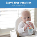 Dr. Brown'S Milestones Narrow Sippy Bottle, 100% Silicone Soft Sippy Spout, 8Oz/250Ml, Fox & Lion, 6M+