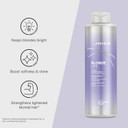 Joico Blonde Life Violet Conditioner | For Cool & Bright Blonde Hair | Neutralize Brassy Tones | Banish Yellow Tones | Boost Shine | Sulfate Free | With Monoi & Tamanu Oil