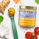 Globowl Stage 3 Baby Food & Toddler Meals, 6+ Months Early Allergen Introduction, Baby Led Weaning, International Whole Food Snacks For Toddlers, Babies, 4 Oz Glass Jar, Veggie Tikka Masala, 4-Pack