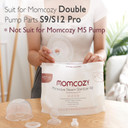 Momcozy Microwave Steam Sterilizer Bags, 2 Count Travel Sterilizer Bags Reusable For Breast Pump Parts/Baby Bottle, 20 Uses Per Bag, Breastpump Accessories For Momcozy S9 Pro/S12 Pro/V1/V2, Not For M5