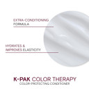 Joico K-Pak Color Therapy Color-Protecting Conditioner | For Color-Treated Hair | Boost Shine | Improve Elasticity | Repair Breakage | Rebuild Damaged Hair | With Keratin & Argan Oil
