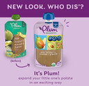 Plum Organics Stage 2 Organic Baby Food - Pear, Blueberry, Avocado, And Granola - 3.5 Oz Pouch (Pack Of 6) - Organic Fruit And Vegetable Baby Food Pouch