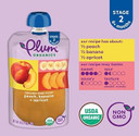 Plum Organics Stage 2 Organic Baby Food - Peach, Banana, And Apricot - 4 Oz Pouch (Pack Of 6) - Organic Fruit And Vegetable Baby Food Pouch