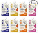 Serenity Kids 6+ Months Dairy-Free Smoothie Baby Food | Usda Organic | Grass Fed Collagen Protein | 3.5 Ounce Bpa-Free Pouch | Variety Pack | 8 Count