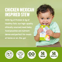 Serenity Kids 6+ Months World Explorers Baby Food Pouches Puree Made With Ethically Sourced Meats & Organic Veggies | 3.5 Ounce Bpa-Free Pouch | Chicken Mexican Stew | 6 Count