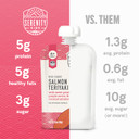 Serenity Kids 6+ Months World Explorers Baby Food Pouches Puree Made With Ethically Sourced Meats & Organic Veggies | 3.5 Ounce Bpa-Free Pouch | Salmon Teriyaki | 12 Count