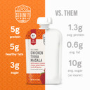 Serenity Kids 6+ Months World Explorers Baby Food Pouches Puree Made With Ethically Sourced Meats & Organic Veggies | 3.5 Ounce Bpa-Free Pouch | Chicken Tikka Masala | 12 Count