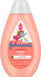 Johnson'S Baby Curl-Defining, Frizz Control, Tear-Free Kids' Shampoo With Shea Butter, Paraben-, Sulfate- & Dye-Free Formula, Hypoallergenic & Gentle For Toddler'S Hair, 13.6 Fl. Oz