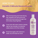 Keratin 2 Minute Reconstructor By Aphogee Moisturizing Conditioner To Repair Dry, Damaged Hair Fast In One Step