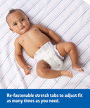 Medline Premium Disposable Baby Diapers, Absorbent & Ultra-Soft For Delicate Skin, Size 1 (8-14 Lbs), 200 Count (8 Packs Of 25)