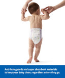Medline Premium Disposable Baby Diapers, Absorbent & Ultra-Soft For Delicate Skin, Size 1 (8-14 Lbs), 200 Count (8 Packs Of 25)