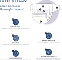 The Honest Company Clean Conscious Overnight Diapers | Plant-Based, Sustainable | Cozy Cloud + Star Signs | Club Box, Size 6 (35+ Lbs), 34 Count The Honest Company Clean Conscious Overnight Diapers | Plant-Based, Sustainable | Cozy Cloud + Star Signs | Club Box, Size 6 (35+ Lbs), 34 Count