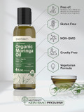 Horbã£Â¤Ach Organic Moringa Oil | 4 Fl Oz | For Face, Hair, And Skin | 100% Therapeutic Grade | Paraben And Sulfate Free, Non-Gmo