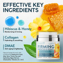 Nuvadermis Hibiscus And Honey Firming Cream - Skin Tightening Cream - Reduces Fine Lines - Lifts And Moisturizes Skin With Natural Collagen And Dmae - Made In Usa, 1.7 Oz Jar