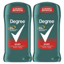 Degree Men Original Antiperspirant Deodorant For Men, Pack Of 2, 48-Hour Sweat And Odor Protection, Sport 2.7 Oz