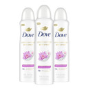 Dove Advanced Care Antiperspirant Deodorant Spray Waterlily & Sakura Blossom 3 Count Moisturizing For After-Shaving Care 72-Hour That Boost Skin'S Ceramide Levels For Soft Underarms 3.8 Oz