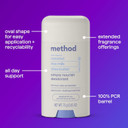 Method Deodorant, Pure Peace, Rose Water, Peonies + Pink Sea Salt Notes, 24 Hour Odor Protection, 2.65 Oz