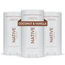 Native Deodorant Contains Naturally Derived Ingredients, 72 Hour Odor Control | Deodorant For Women And Men, Aluminum Free With Baking Soda, Coconut Oil And Shea Butter | Coconut & Vanilla, 3-Pack Native Deodorant Contains Naturally Derived Ingredients, 72 Hour Odor Control | Deodorant For Women And Men, Aluminum Free With Baking Soda, Coconut Oil And Shea Butter | Coconut & Vanilla, 3-Pack