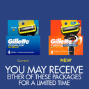 Gillette Proglide Shield Razor Refills For Men, 4 Blade Refills