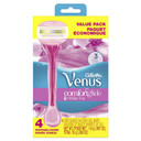 Gillette Venus Comfortglide White Tea Scented Women'S Disposable Razors, 4 Count