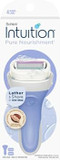 Schick Intuition Pure Nourishment Razors For Women | 1 Razor & 2 Intuition Razor Blades Refill With Organic Cocoa Butter