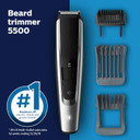 Norelco Philips Beard Trimmer And Hair Clipper Series 5500, Electric, Cordless, One Pass Beard Trimmer And Hair Clipper With Washable Feature For Easy Clean - No Blade Oil Needed - Bt5511/49 Norelco Philips Beard Trimmer And Hair Clipper Series 5500, Electric, Cordless, One Pass Beard Trimmer And Hair Clipper With Washable Feature For Easy Clean - No Blade Oil Needed - Bt5511/49