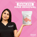 Starpil Wax 1000G / 2.2 Lb Pink Hard Wax Beans For Painless Hair Removal, Stripless Wax Beads , Polymer Blend Low Temperature Wax For Face, Bikini, Brazilian, Legs, Underarm, Back And Chest