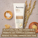 Aveeno Fragrance-Free Body Scrub For Smoother, More Even Skin Tone - Prebiotic Oat Formula For Sensitive Skin, Exfoliating And Renewing, 8 Oz