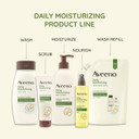 Aveeno Daily Moisturizing Body Scrub, Exfoliating Body Wash For Smoother, Healthier Looking Skin, Soothing Prebiotic Oat Formula, Sulfate-Free, Soap-Free & Dye-Free, 8 Oz