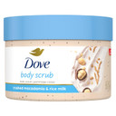 Dove Scrub Macadamia & Rice Milk Reveals Visibly Smoother Skin Body Scrub That Nourishes Skin 10.5 Oz