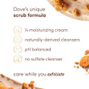 Dove Scrub For Silky Smooth Skin Brown Sugar & Coconut Butter Body Scrub Exfoliates & Restores Skin'S Natural Nutrients, 10.5 Oz, 4 Count