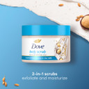 Dove Exfoliating Body Polish Scrub Reveals Visibly Smoother Skin Macadamia & Rice Milk Body Scrub That Nourishes Skin, 10.5 Oz, 4 Count Dove Exfoliating Body Polish Scrub Reveals Visibly Smoother Skin Macadamia & Rice Milk Body Scrub That Nourishes Skin, 10.5 Oz, 4 Count