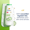 Dove Body Wash Refreshing Cucumber And Green Tea 4 Count Refreshes Skin Cleanser That Effectively Washes Away Bacteria While Nourishing Your Skin 20 Oz