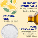 Dr Teal'S Pure Epsom Salt, Prebiotic Lemon Balm & Essential Oil, 3 Lbs (Pack Of 4) (Packaging May Vary)