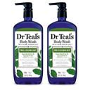 Dr Teal'S Body Wash With Pure Epsom Salt, Relax & Relief With Eucalyptus & Spearmint, 24 Fl Oz (Pack Of 2) (Packaging May Vary)