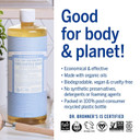 Dr. Bronner'S - Pure-Castile Liquid Soap (Baby Unscented, 32 Ounce, 2-Pack) - Made With Organic Oils, 18-In-1 Uses: Face, Hair, Laundry And Dishes, For Sensitive Skin And Babies, No Added Fragrance