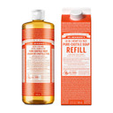 Dr. Bronner'S - Pure-Castile Liquid Soap Bottle & Refill Carton Made With 82% Less Plastic (Tea Tree, 32 Oz) - Face, Body, Hair, Laundry, Dishes & More, Super-Concentrated, Organic, Vegan, Non-Gmo