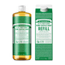 Dr. Bronner'S - Pure-Castile Liquid Soap Bottle & Refill Carton Made With 82% Less Plastic (Almond, 32 Oz) - Face, Body, Hair, Laundry, Dishes & More, Super-Concentrated, Organic, Vegan, Non-Gmo