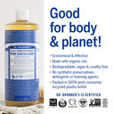 Dr. Bronner'S - Pure-Castile Liquid Soap (Peppermint, 32 Ounce, 2-Pack) - Made With Organic Oils, 18-In-1 Uses: Face, Body, Hair, Laundry, Pets And Dishes, Concentrated, Vegan, Non-Gmo