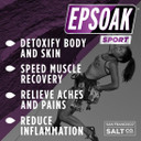 Epsoak Sport Lavender Epsom Salt For Athletes - 5 Lbs. Soothing Therapeutic Soak With Lavender Essential Oil