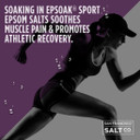 Epsoak Sport Lavender Epsom Salt For Athletes - 5 Lbs. Soothing Therapeutic Soak With Lavender Essential Oil