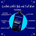 Tea Tree Rosemary Mint Foot & Body Wash 16.9 Fl. Oz. -Fights Body Odor & Skin Irritation | Moisturizes Skins | For Men & Women
