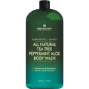 First Botany, All Natural Body Wash - Fights Body Odor, Athlete’S Foot, Jock Itch, Nail Issues, Dandruff, Acne, Eczema, Shower Gel For Women & Men, Skin Cleanser -16 Fl Oz (Tea Tree Mint)