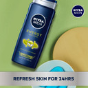 Nivea Men Energy Body Wash With Mint Extract, Cedarwood And Mint Body Wash For Men, 3 Pack Of 16.9 Fl Oz Bottles