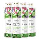 Olay Fearless Moisturizing Body Wash For Women With Smooth Aloe And Notes Of Chamomile Artist Series 20 Fl Oz (Pack Of 4)